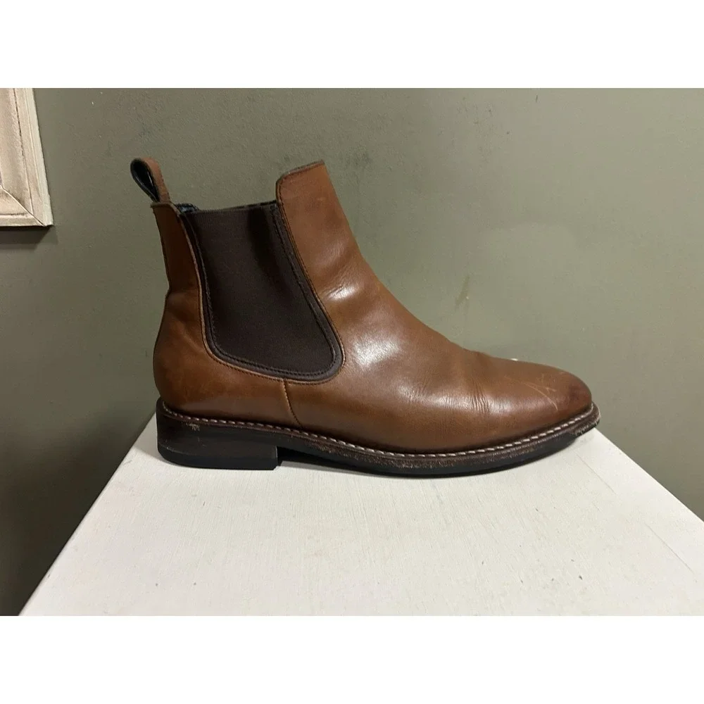 Thursday Boot Company Duke Men's Chelsea Boot Sz 12.5 Brown Leather Pull On